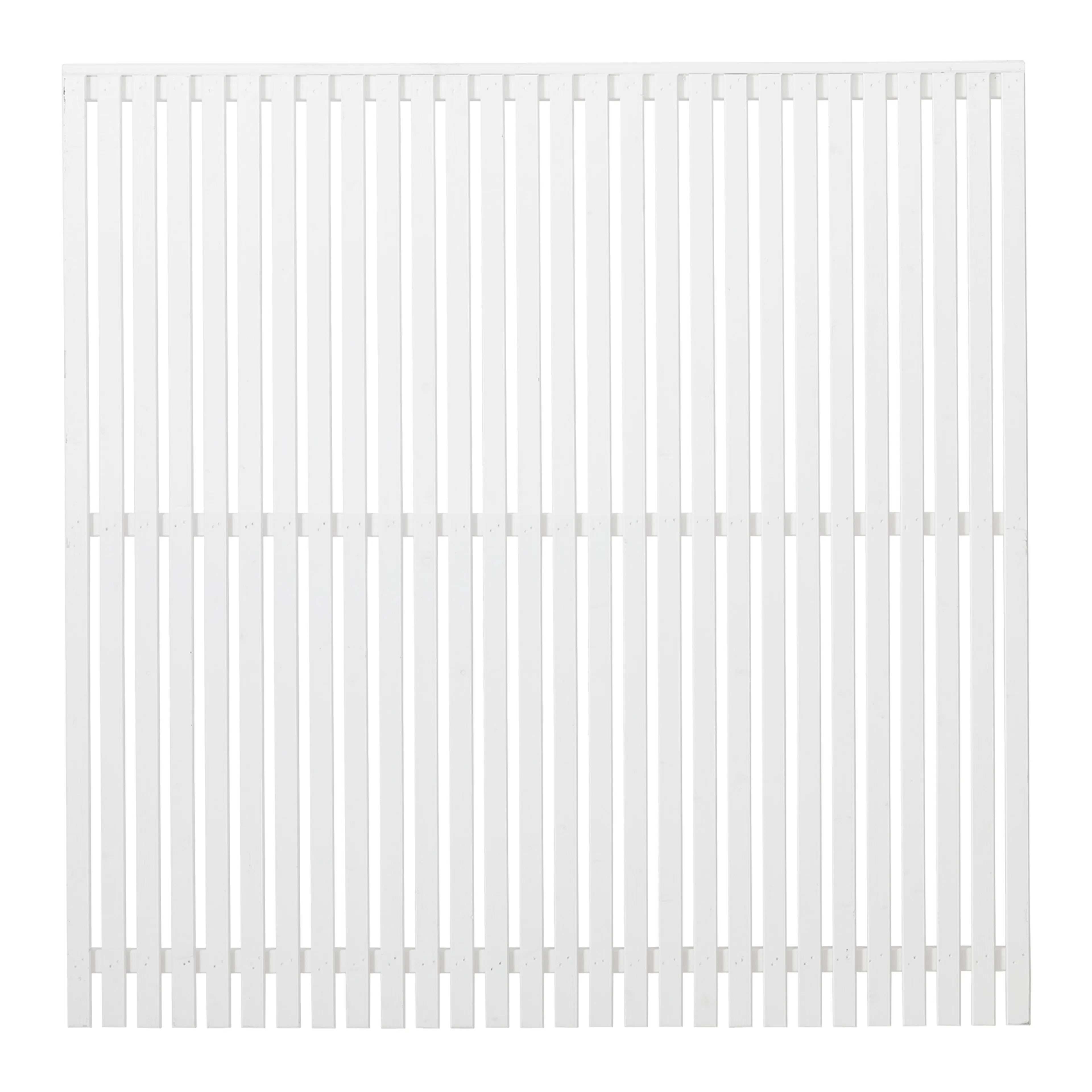 Staket PLUS Sendai Grundmålad Vit 180×180 cm