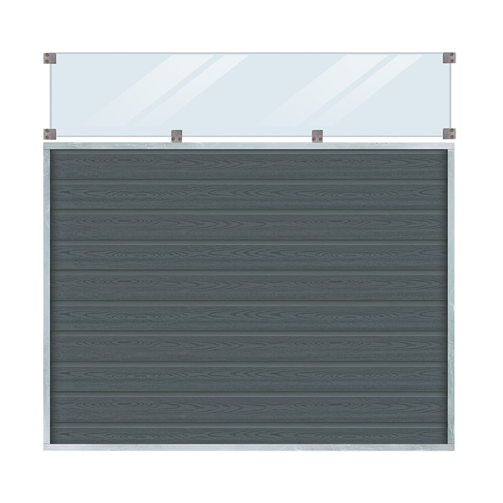 Staket PLUS Artura Med Klarglas