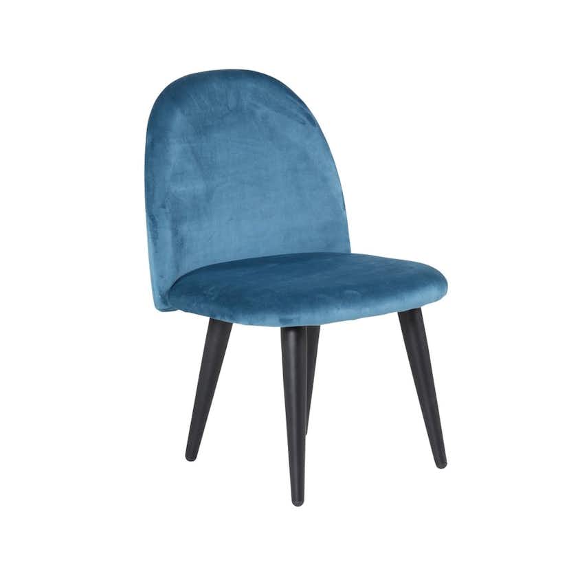 Barnstol Venture Home Velvet Blå/Svart