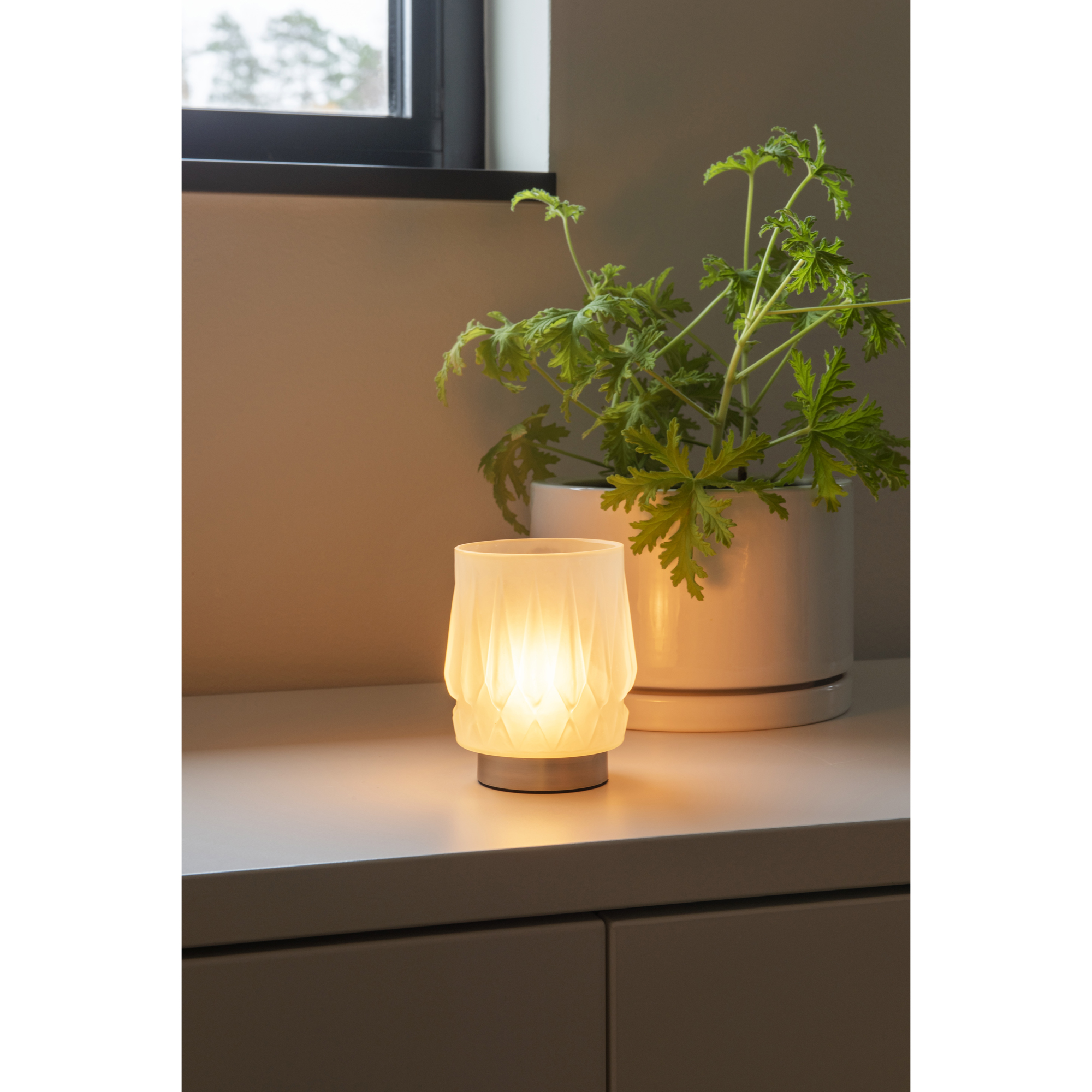 LED-ljuslykta Gnosjö Konstsmide No.1 10x11 cm USB-C