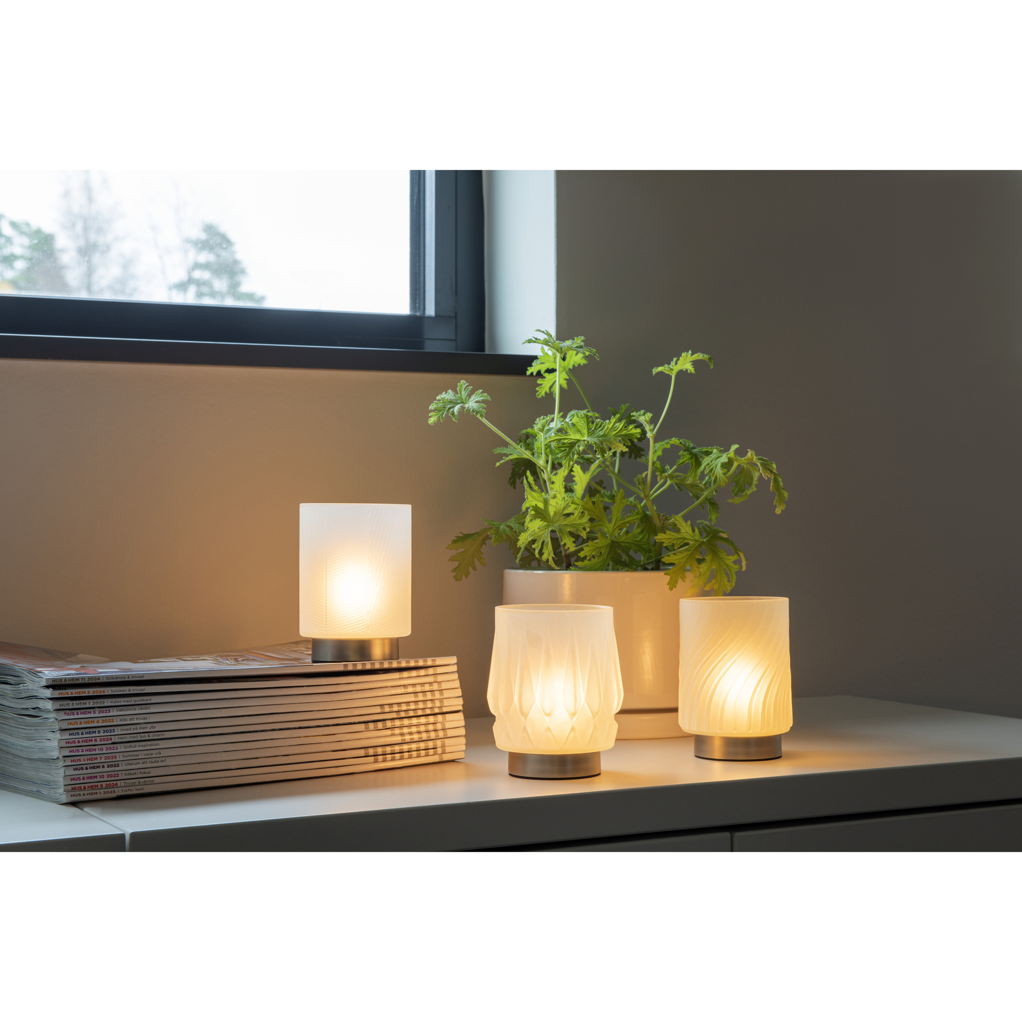 LED-ljuslykta Gnosjö Konstsmide No.1 10x11 cm USB-C