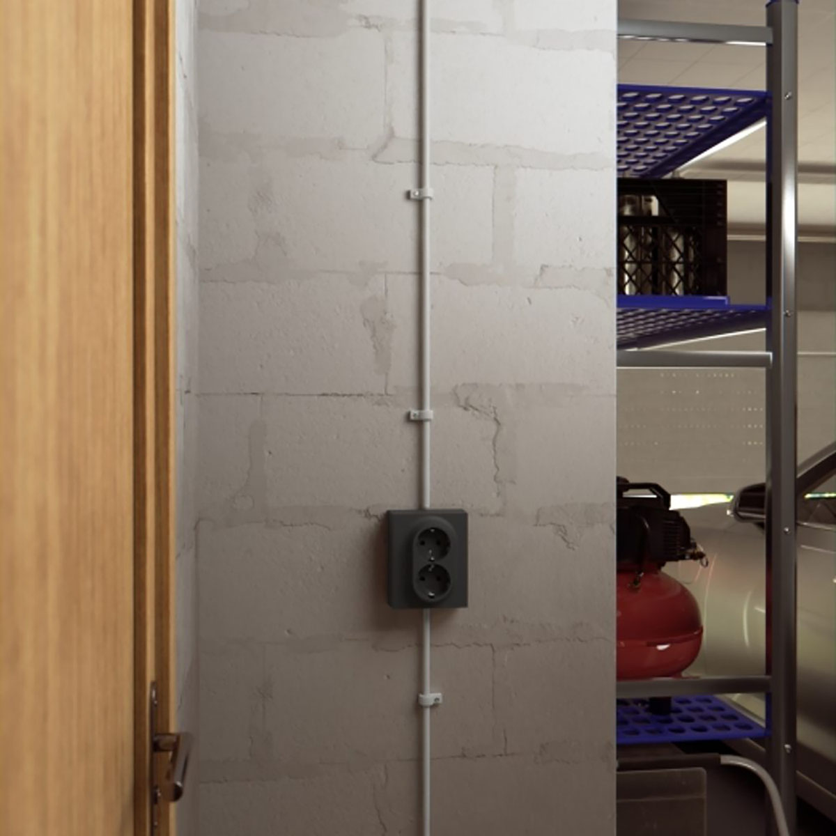 Förhöjningsram Elko One för 2-vägsuttag Ram för Strömbrytare