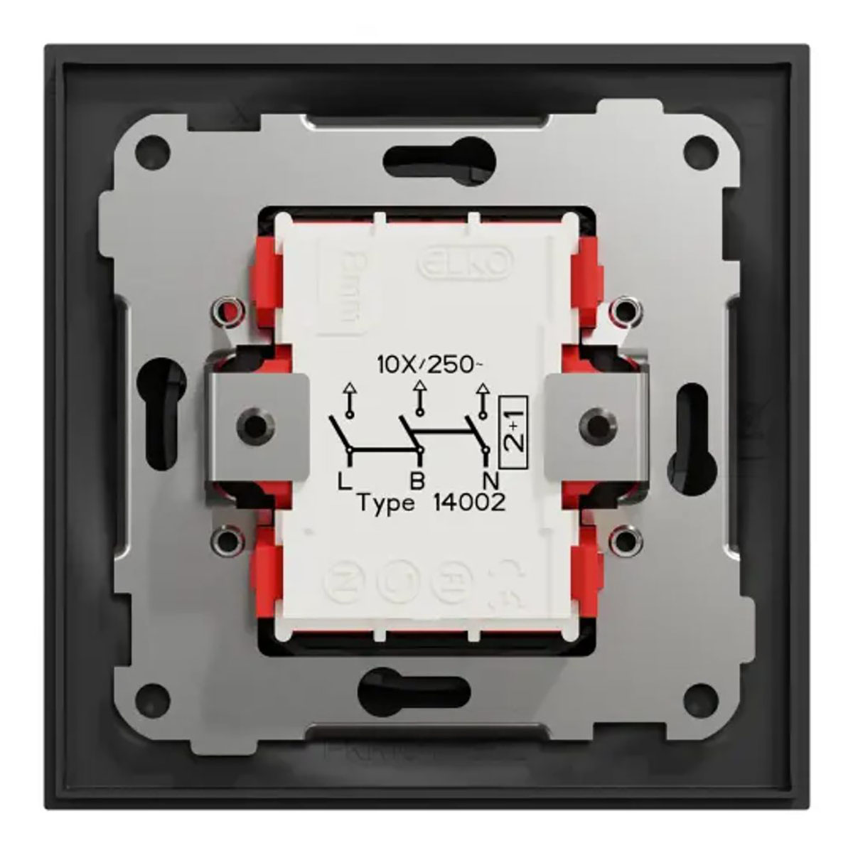 Strömbrytare Elko One Infälld 2+1-pol Skruvanslutning
