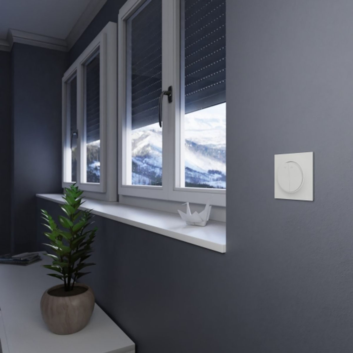 Strömbrytare Elko One Jalusi Infälld Skruvanslutning