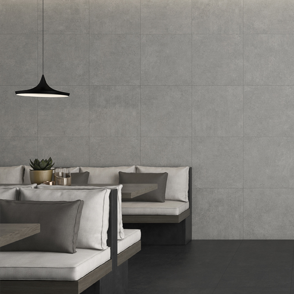 Klinker Höganäs Kakel Newcon Silver Grey 15x15 cm