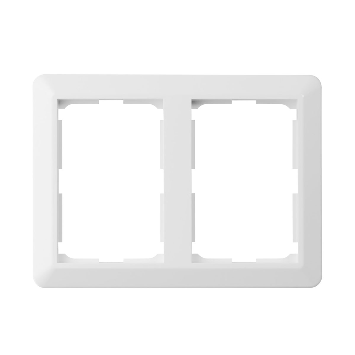 Kombiram Elko För 2-Vägsuttag RS Renvit 2-fack