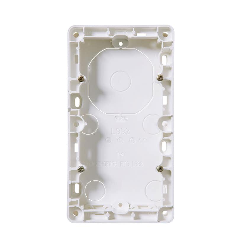 Förhöjningsram Elko RS Renvit 2-fack