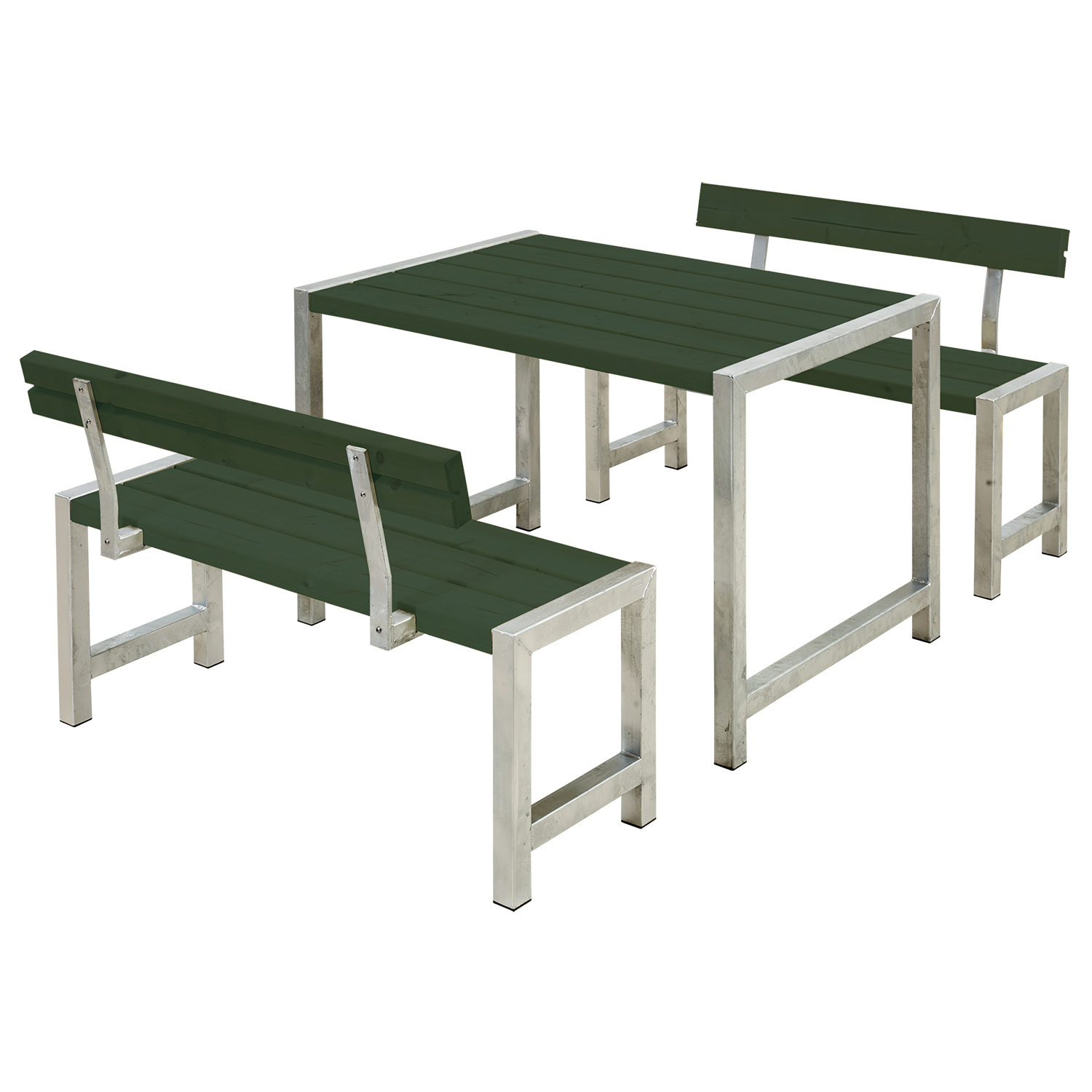 Trädgårdsmöbel Grupp PLUS Café 127 cm Grön Med ryggstöd