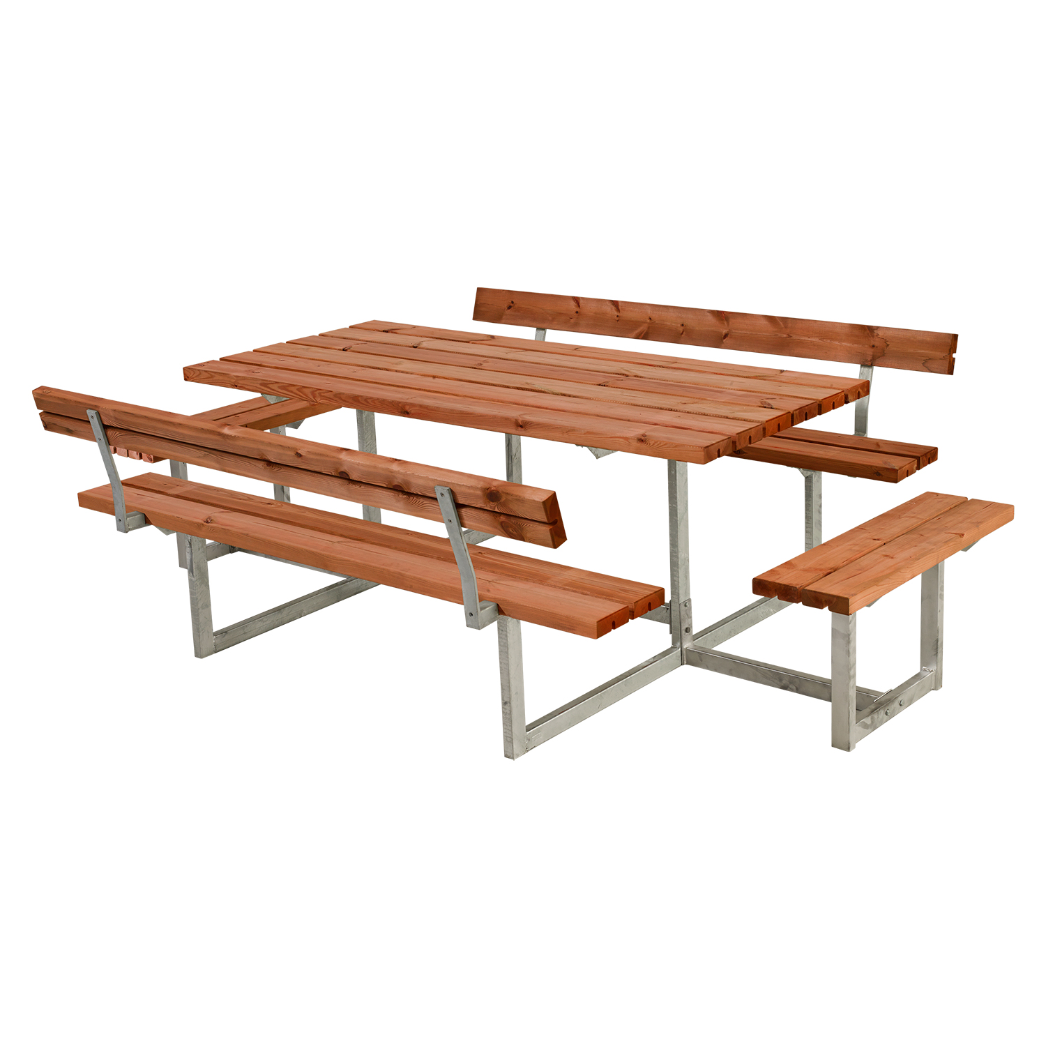 Picknickbord PLUS Basic med Påbyggnad Med ryggstöd