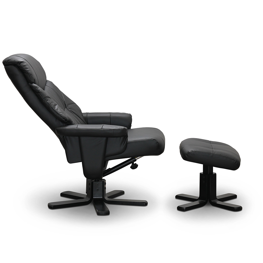 Snurrfåtölj Hagagruppen Bremen med Fotpall