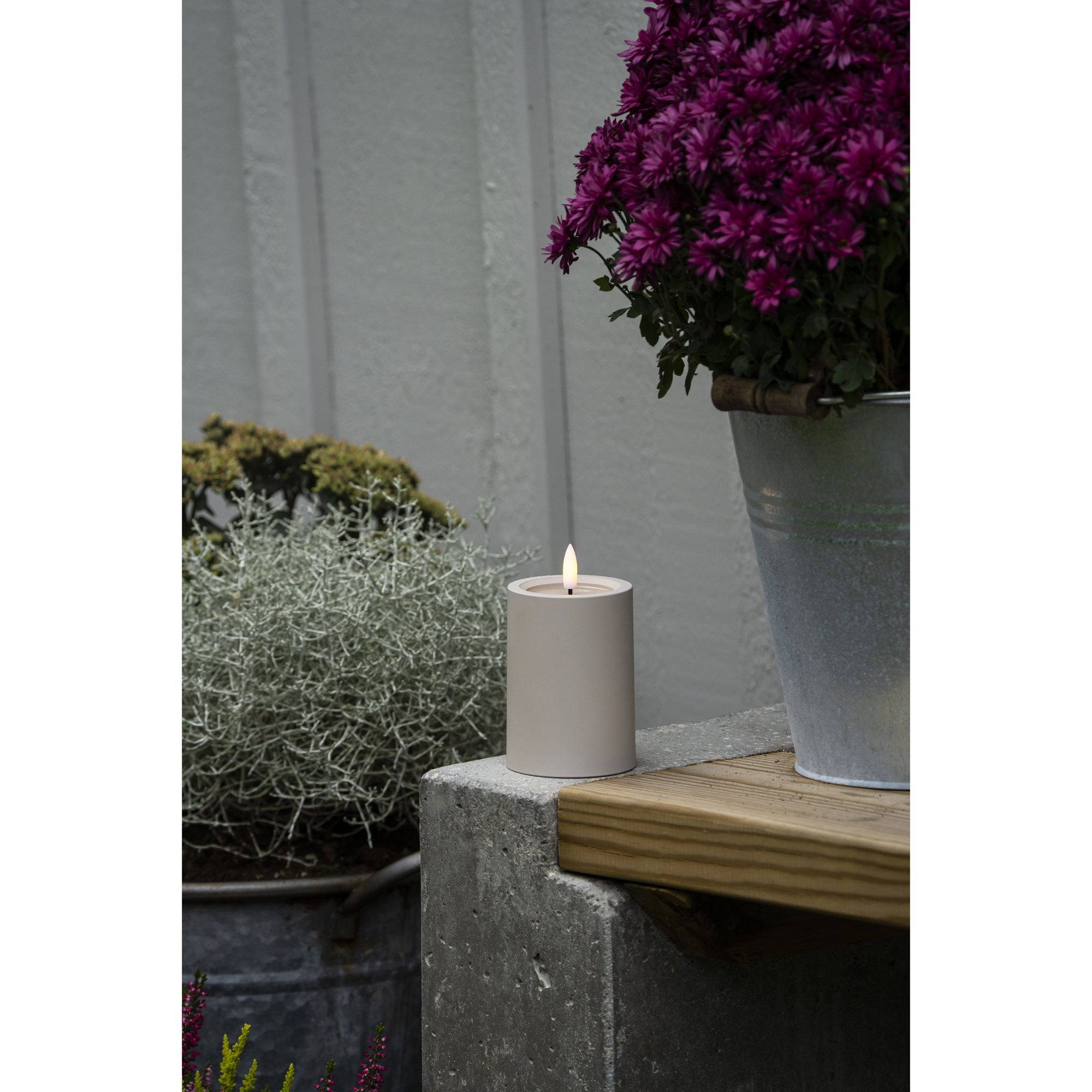 LED-Blockljus Gnosjö Konstsmide 10cm Utomhus