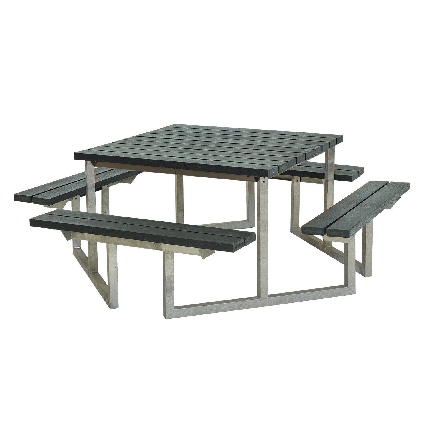 Picknickbord PLUS Twist 204 cm ReTex Utan ryggstöd, Grå
