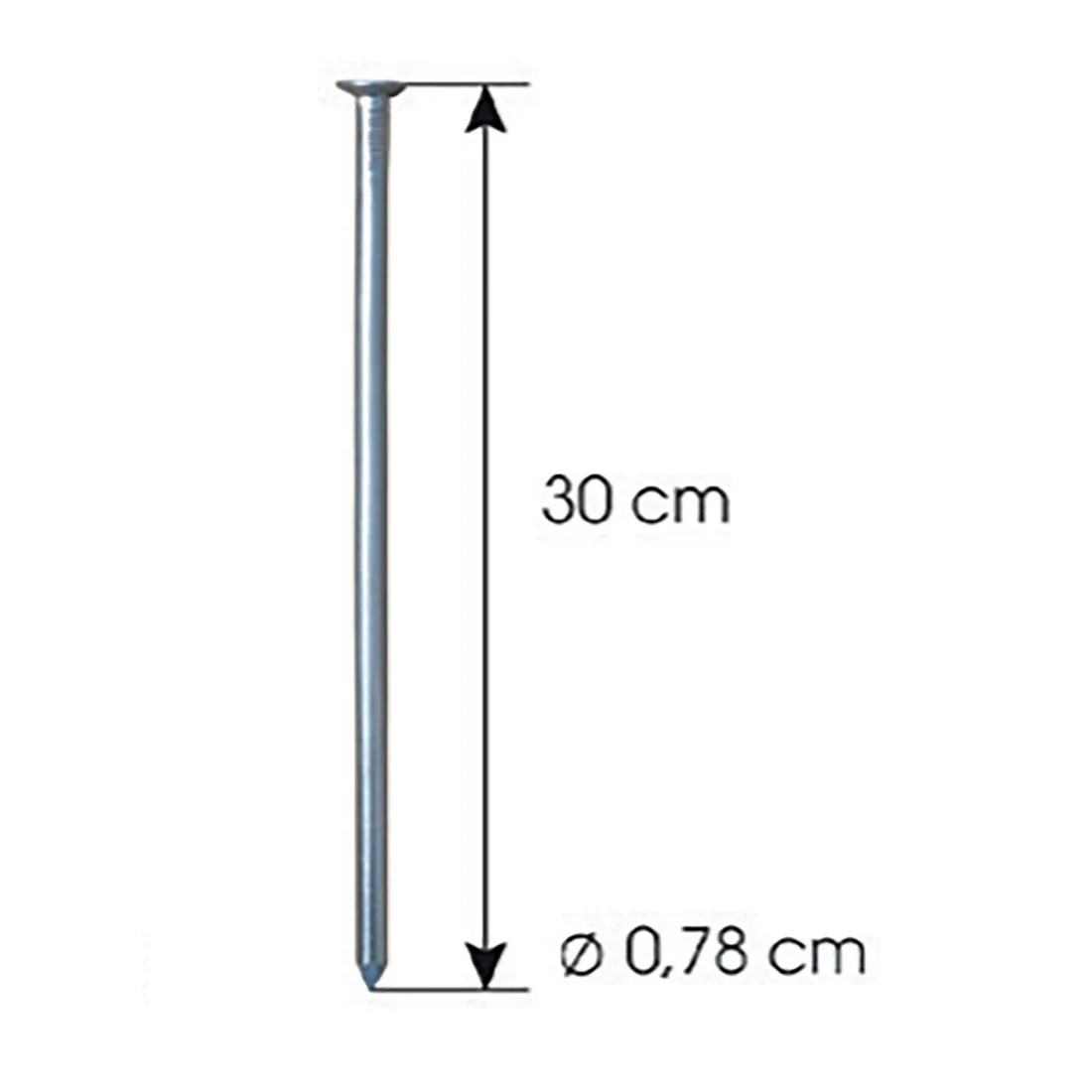Ankarspik Jabo GardenEdge Galv 0,8x30 cm