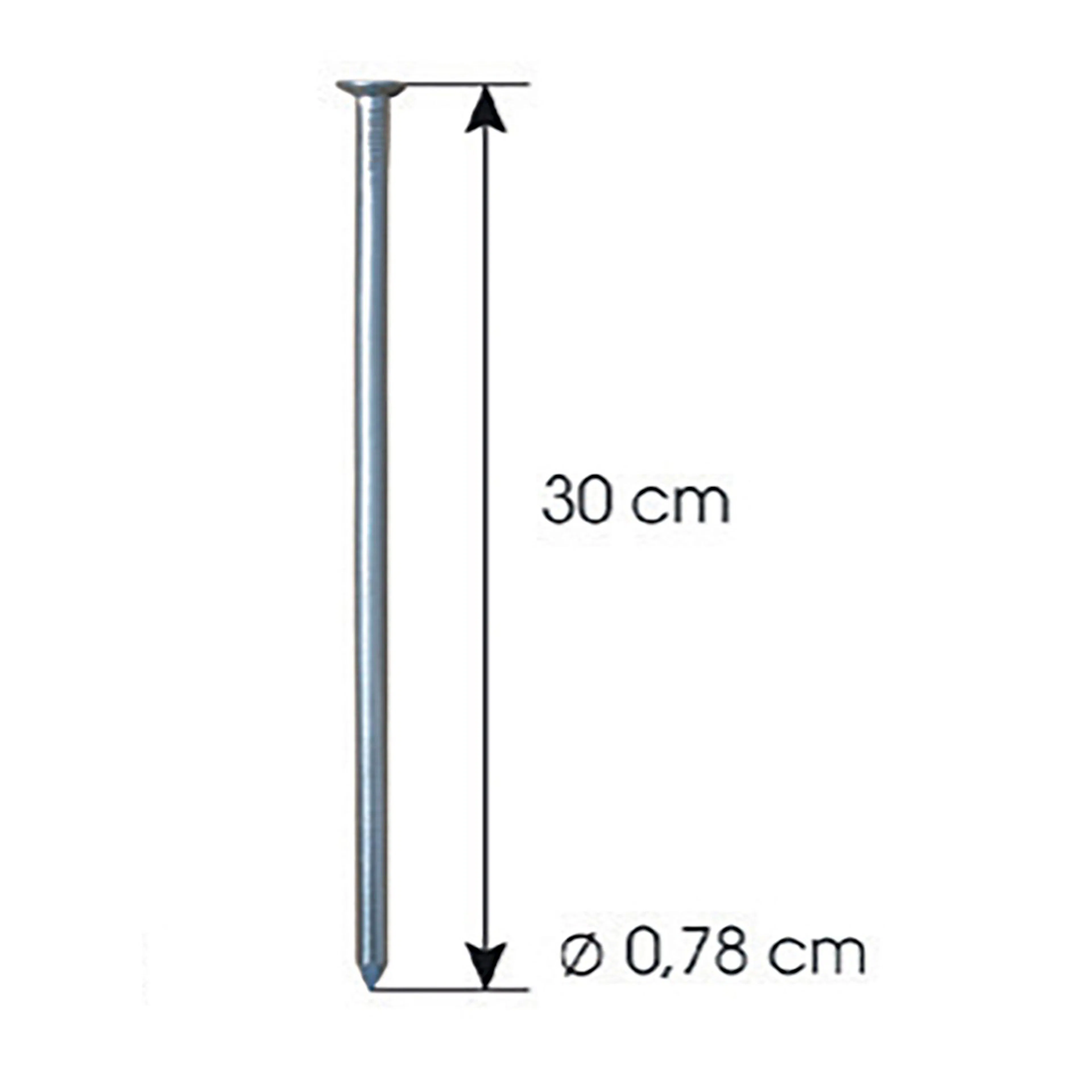 Ankarspik Jabo GardenEdge Galv 0,8x30 cm