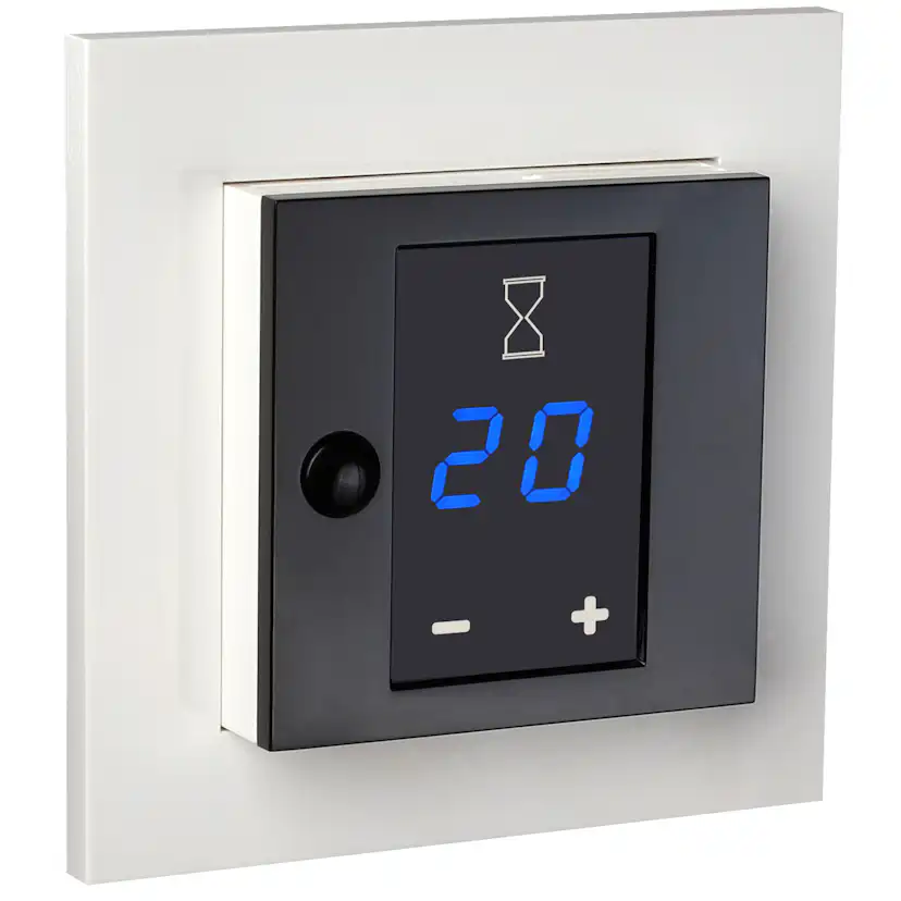 Timer Elko Plus Display 2-Pol 16A Fjällvit