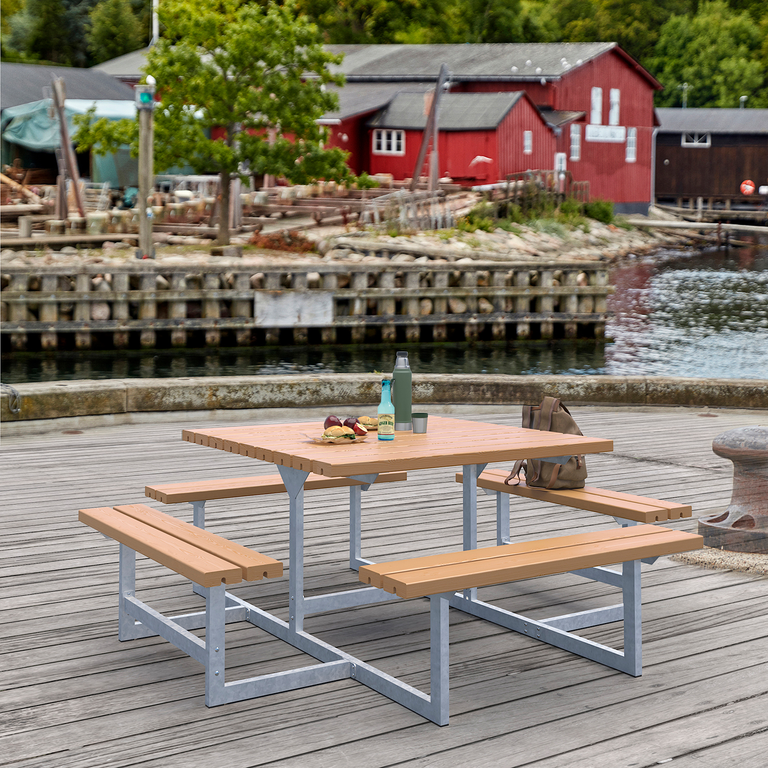 Picknickbord PLUS Picnic 200 cm Lärkträ