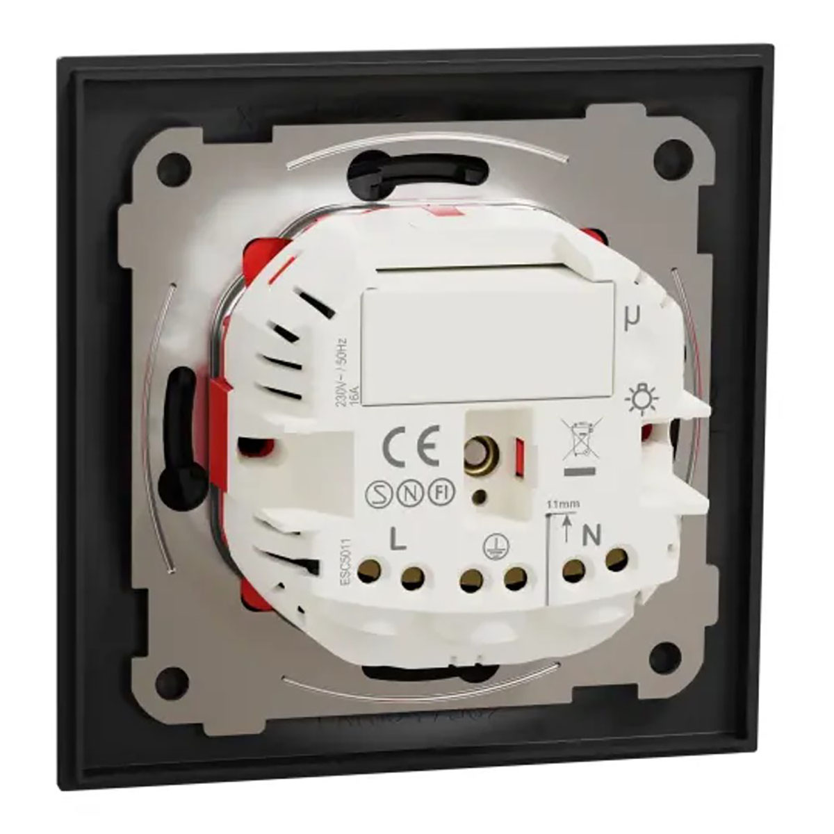 Timer Eluttag Elko One Infälld 1-Vägs Jordad med Timer