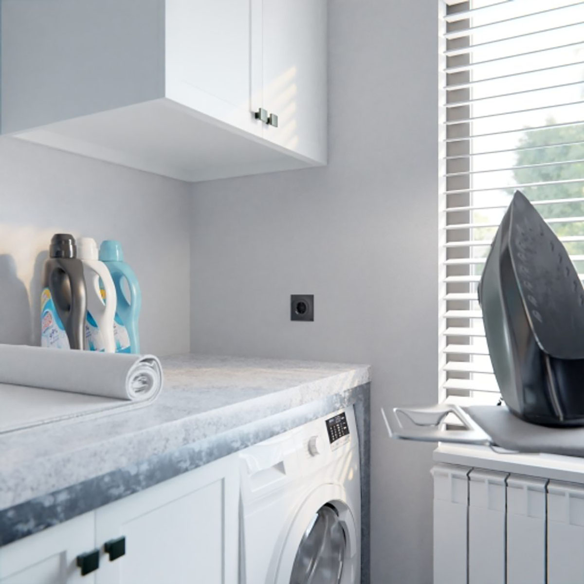 Timer Eluttag Elko One Infälld 1-Vägs Jordad med Timer