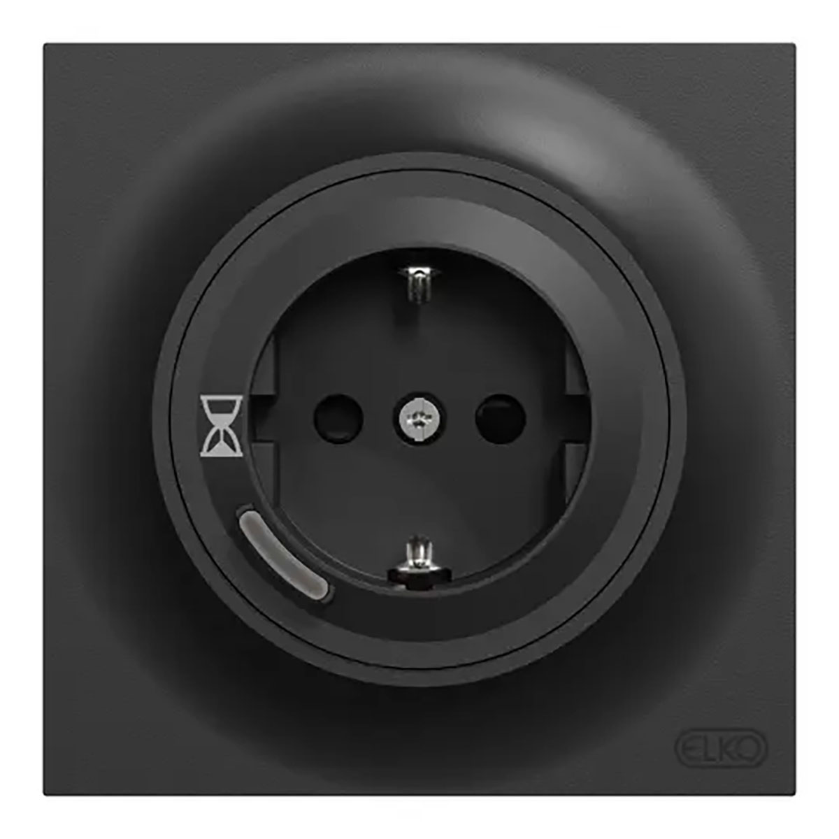 Timer Eluttag Elko One Infälld 1-Vägs Jordad med Timer