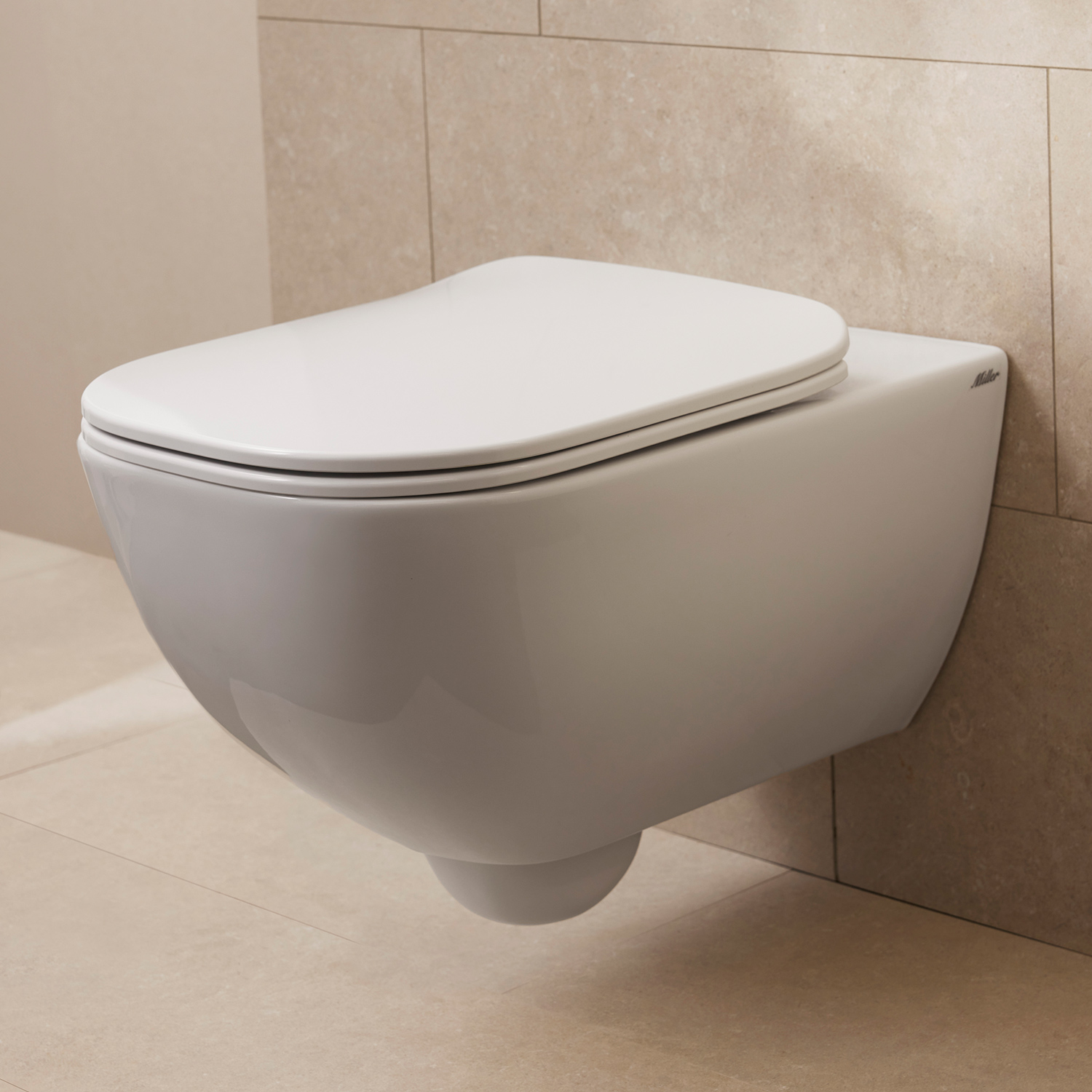 Vägghängd Toalettstol Miller Badrum Rimless