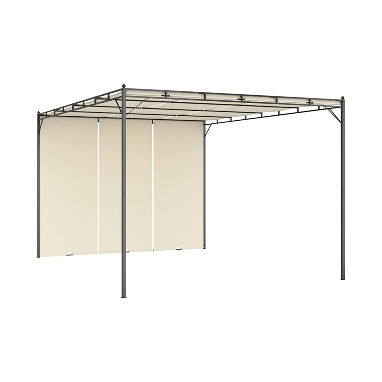 Paviljong vidaXL Draperier 3x4m Beige