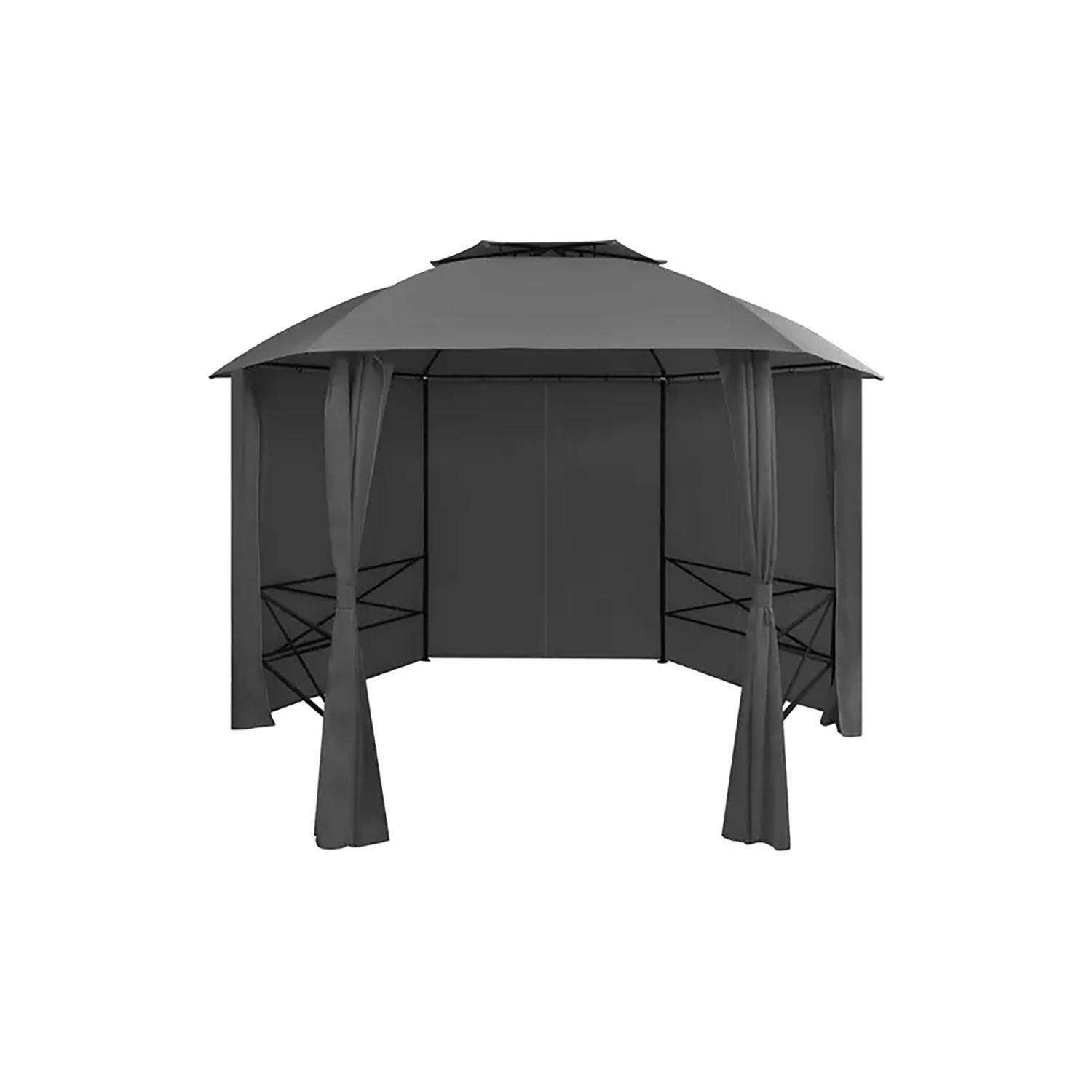 Paviljong vidaXL Hexagonal med Väggar