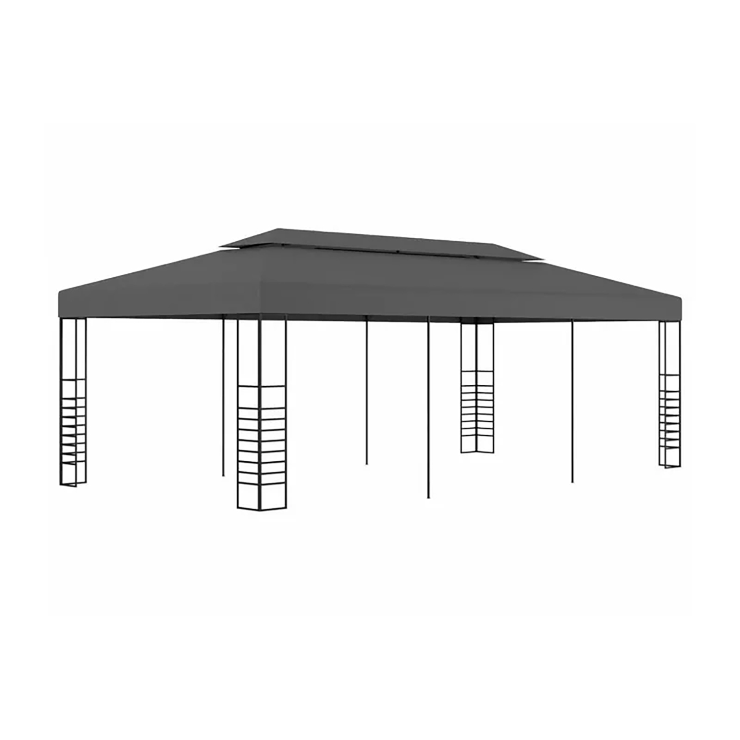 Paviljong vidaXL Rand 3x6m Grå