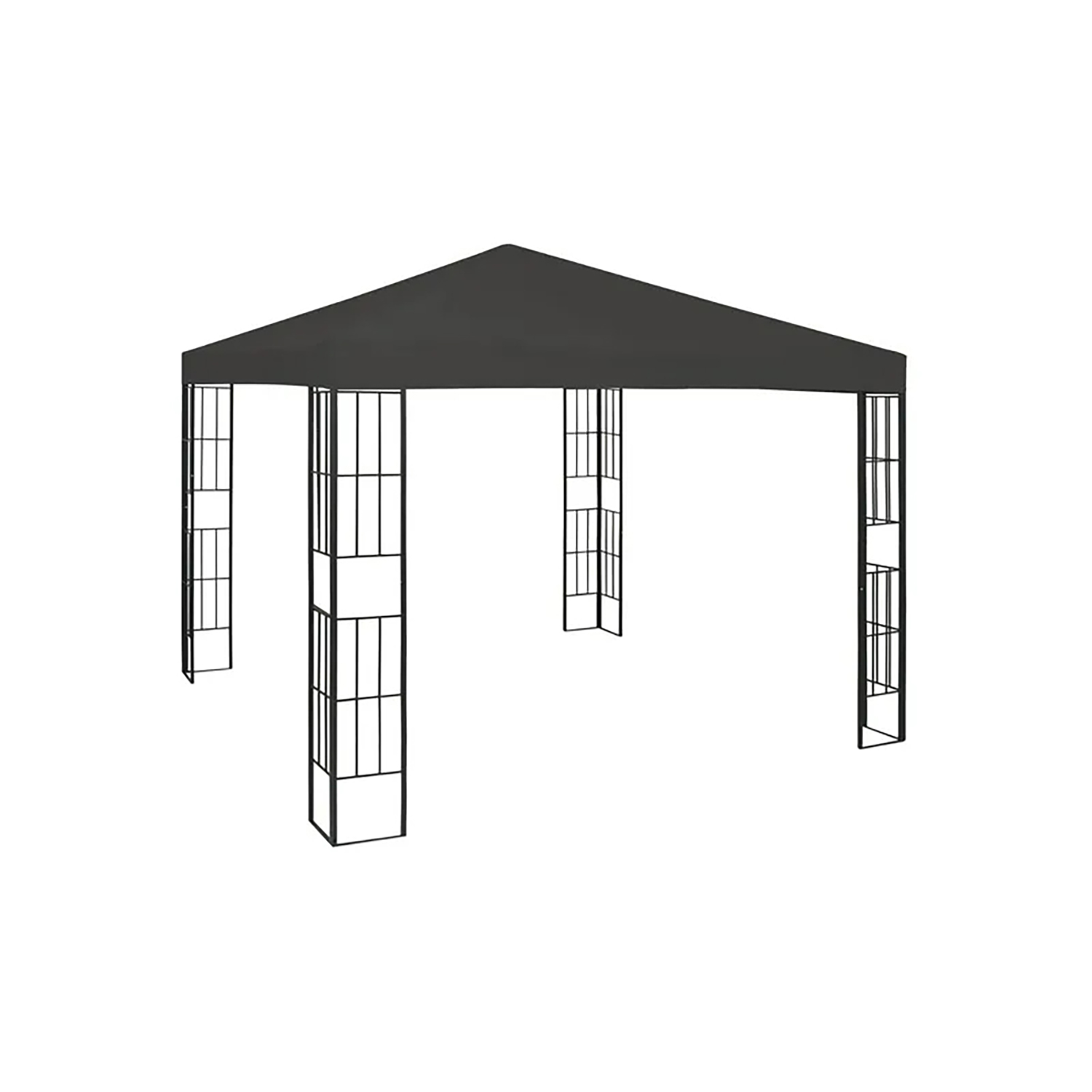 Paviljong vidaXL Rut 3x3m Grå
