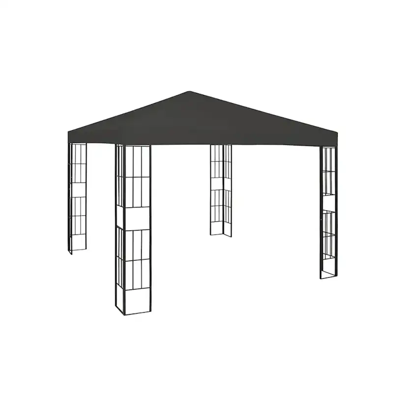 Paviljong vidaXL Rut 3x3m Grå