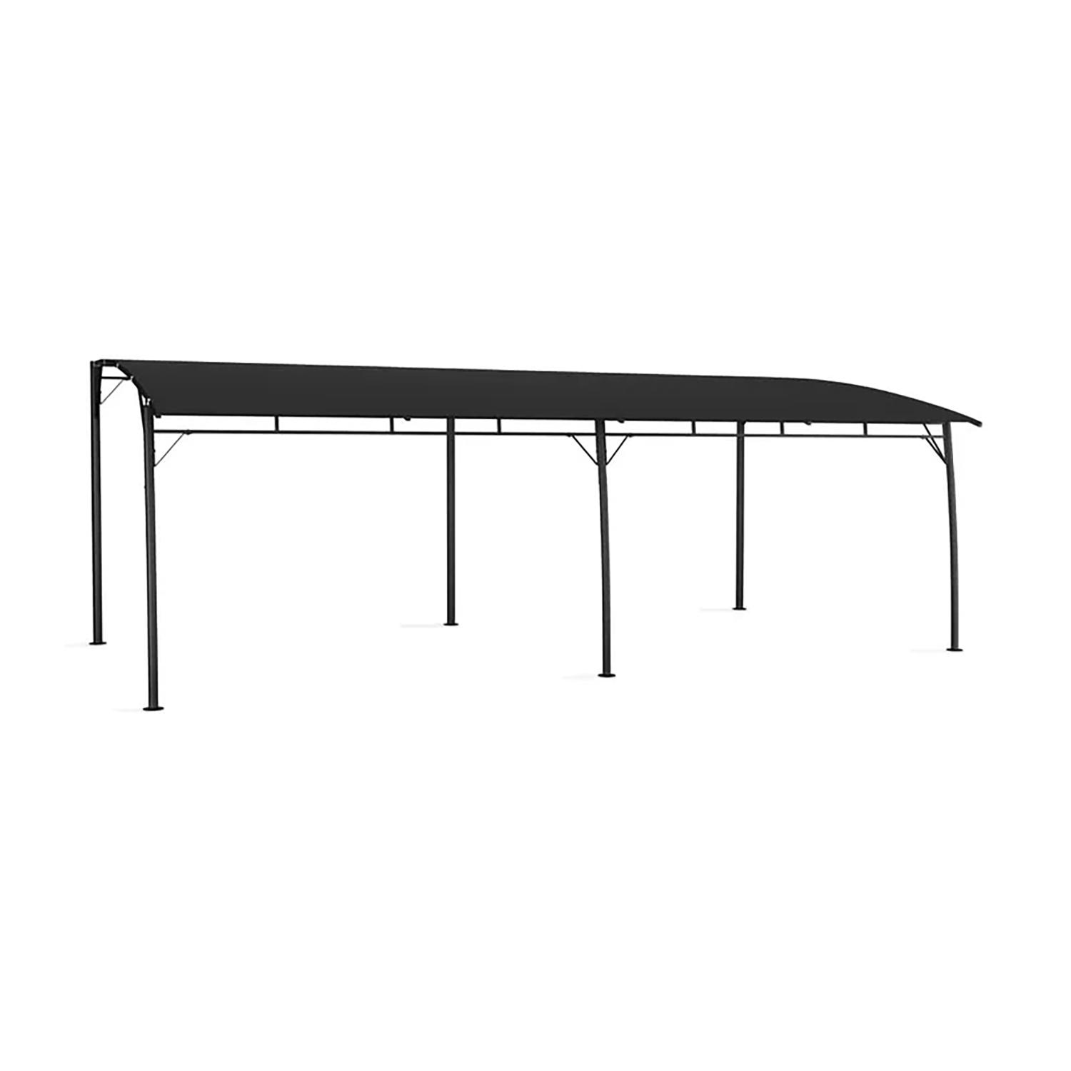 Paviljong vidaXL Sun Böj 3x6m Grå