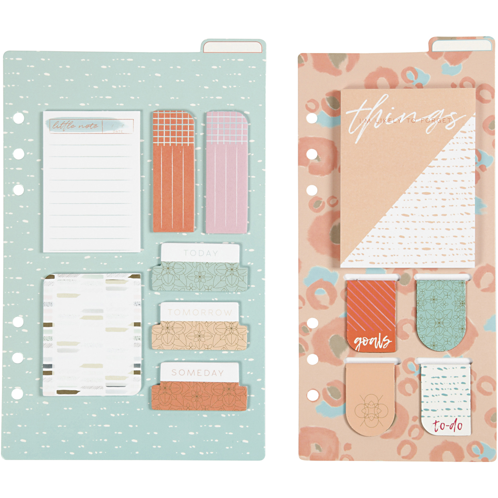 Bokmärken Creativ Company och Notis-Sortiment 2 Ark/1 Förp