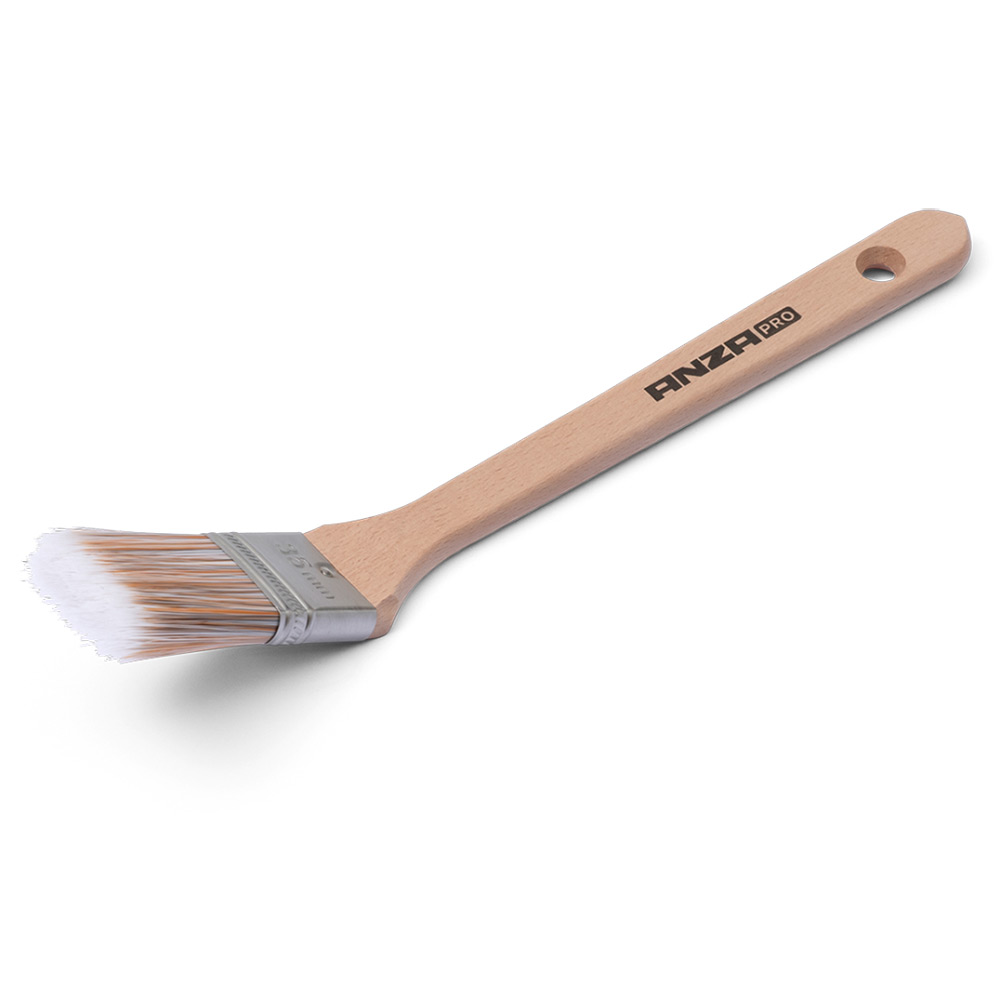 Vinkelpensel Anza Super Soft Kort Trä