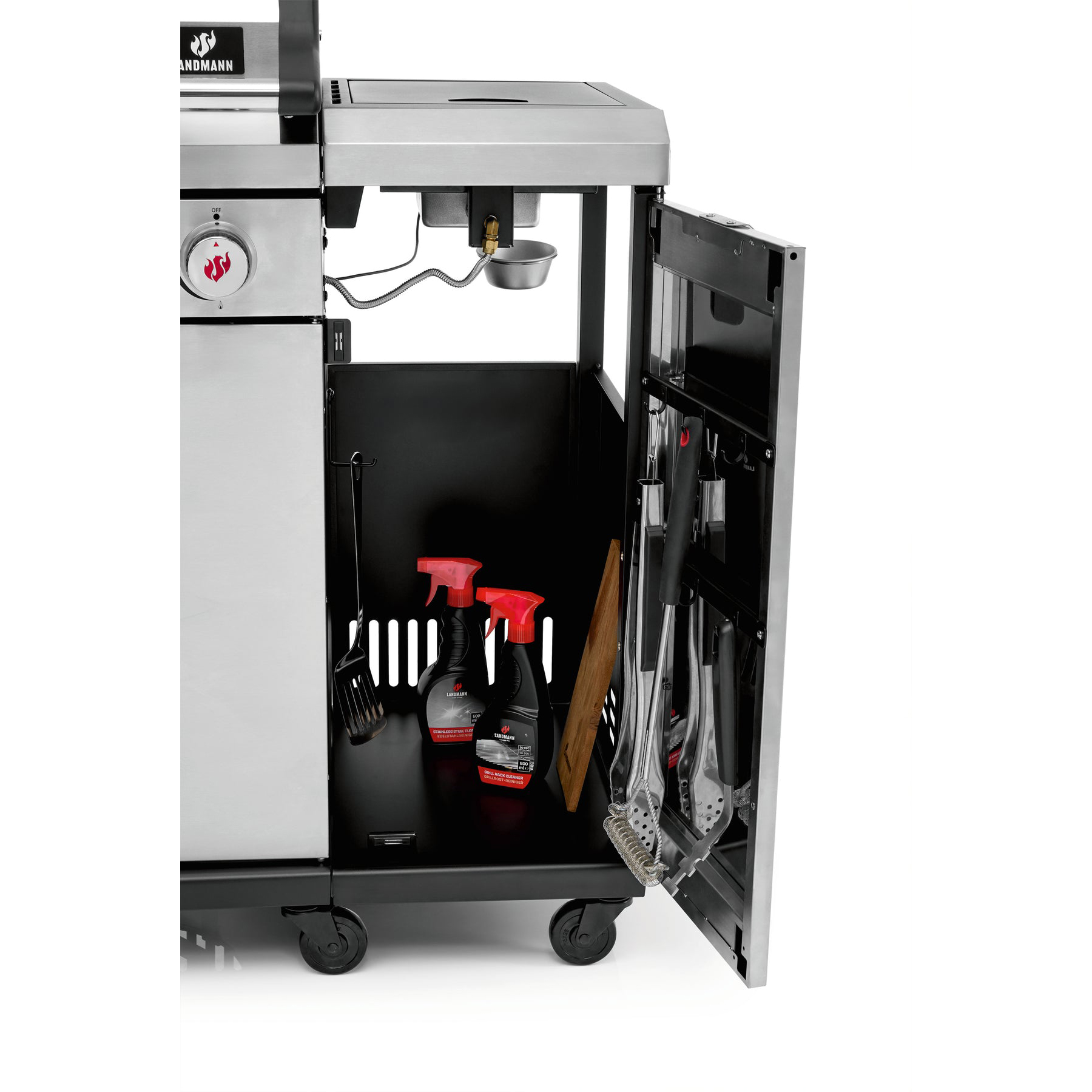 Gasolgrill Landmann Outdoor Kitchen 6.1 Stainless Steel