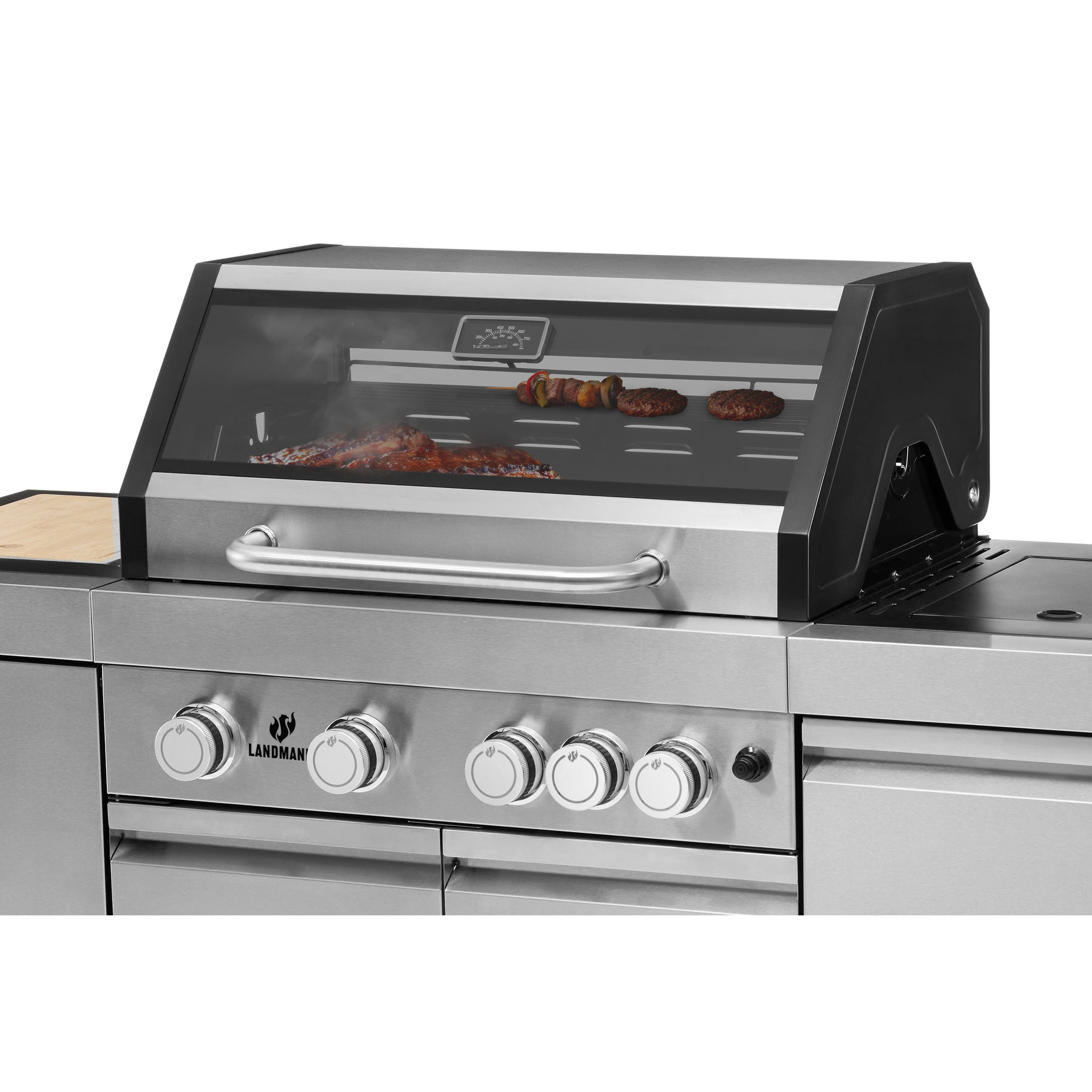 Gasol-/Kolgrill Landmann Avalon Hybrid Kitchen 4.1 MaxX