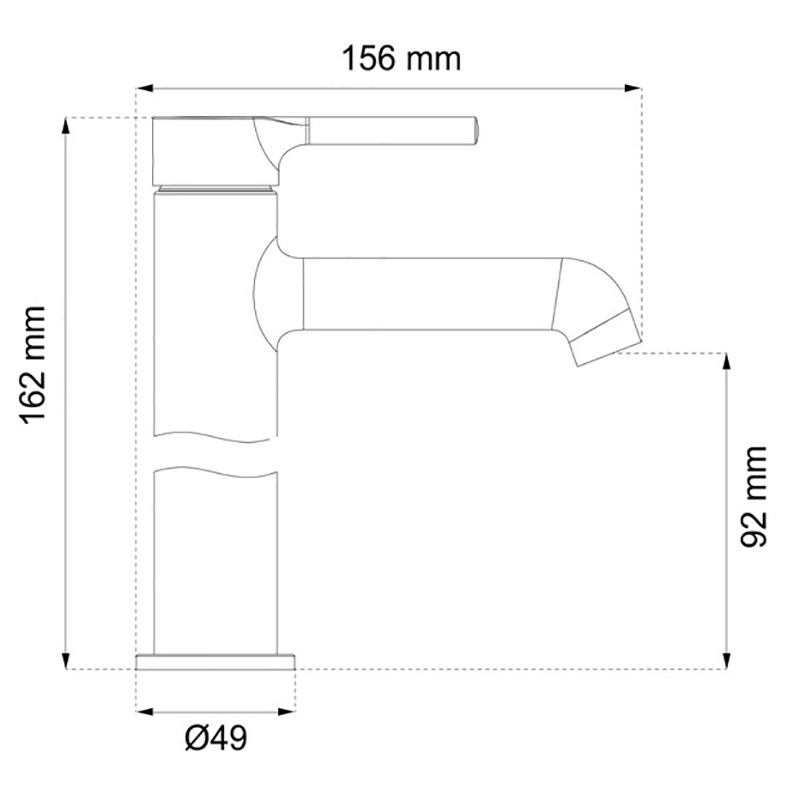 Tvättställsblandare Habo Peony