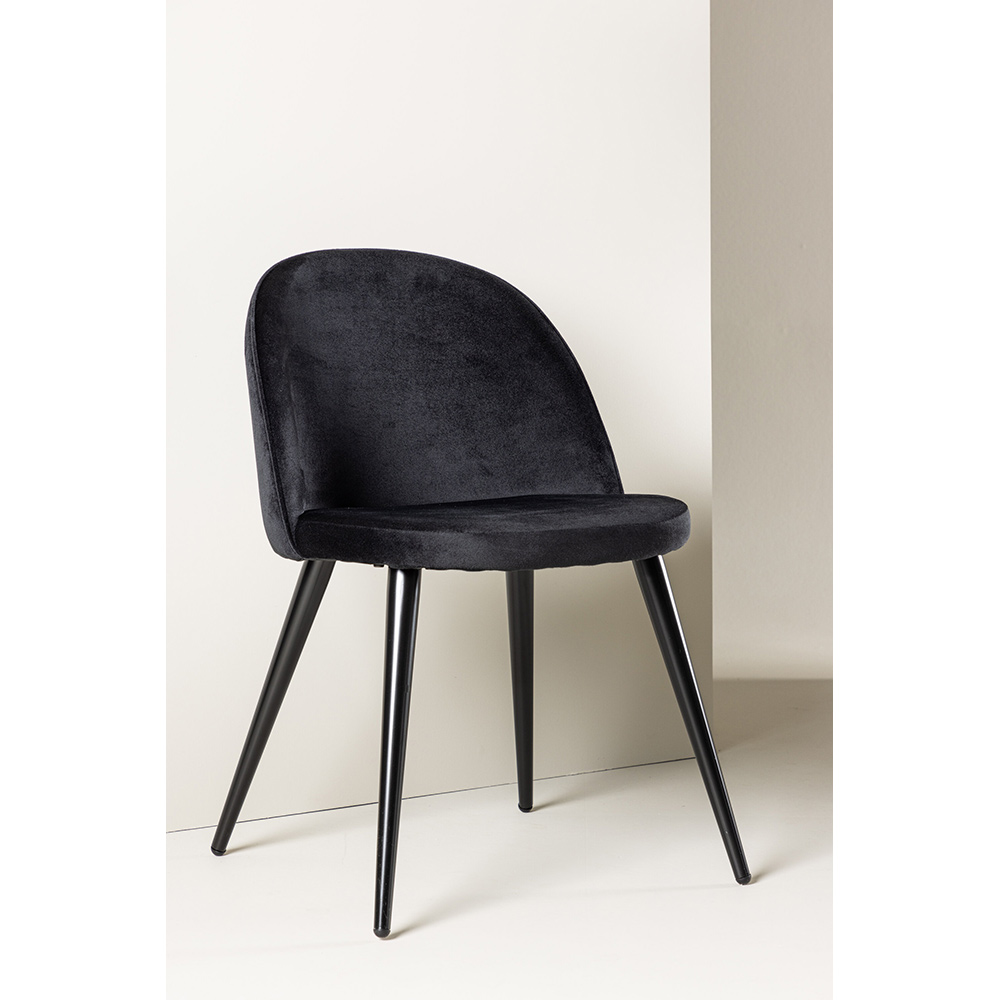 Matstol Venture Home Velvet Svart Ben