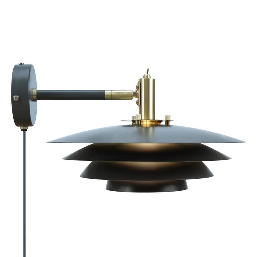 Vägglampa Nordlux Bretagne Grå