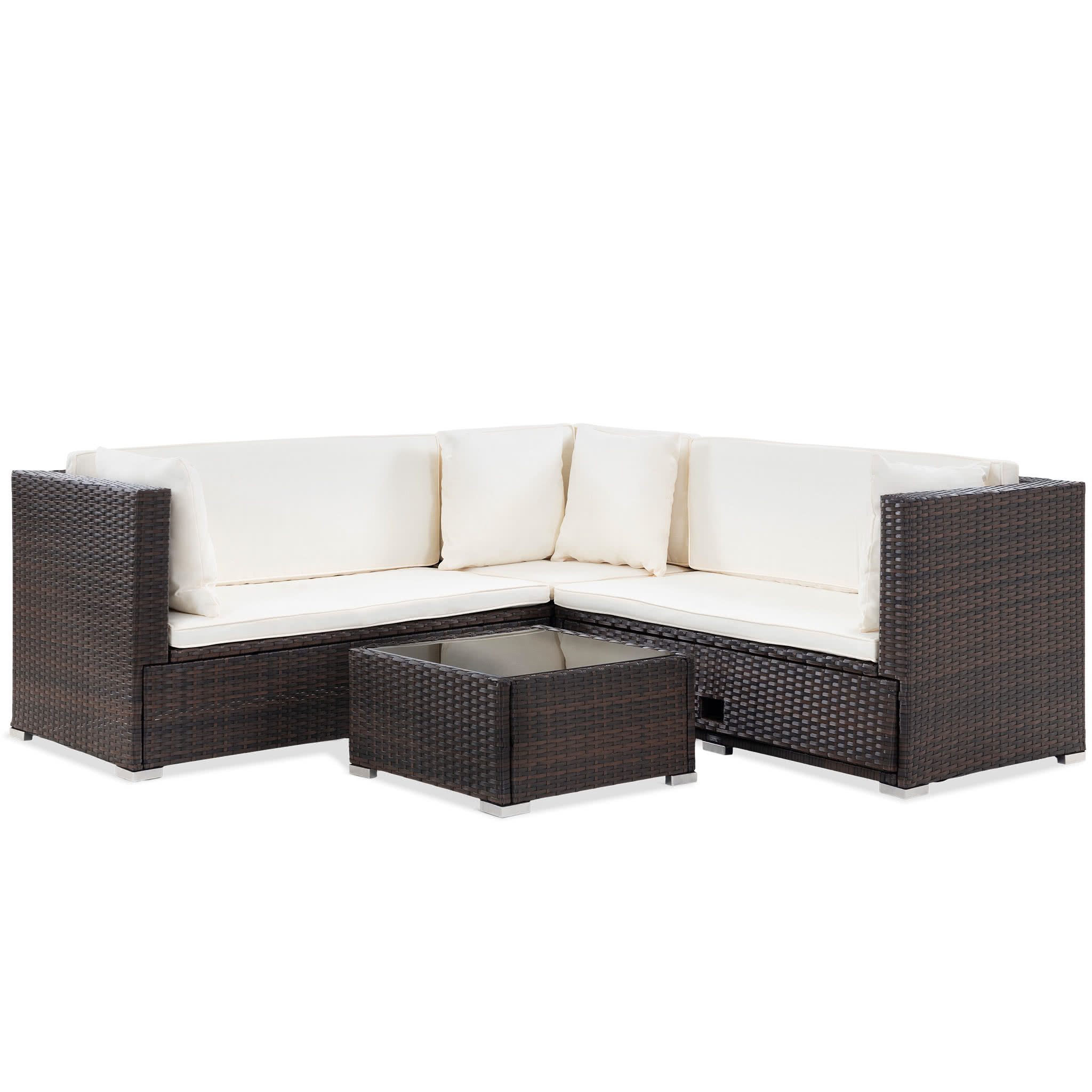 Loungegrupp Lyfco Vrångö för Balkong med Förvaring Brun