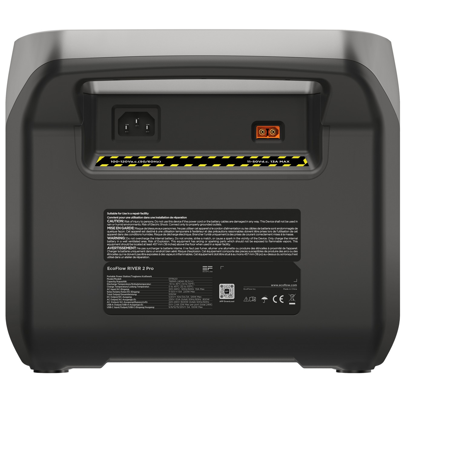 Power Station Ecoflow River 2 Pro Kapacitet 768Wh