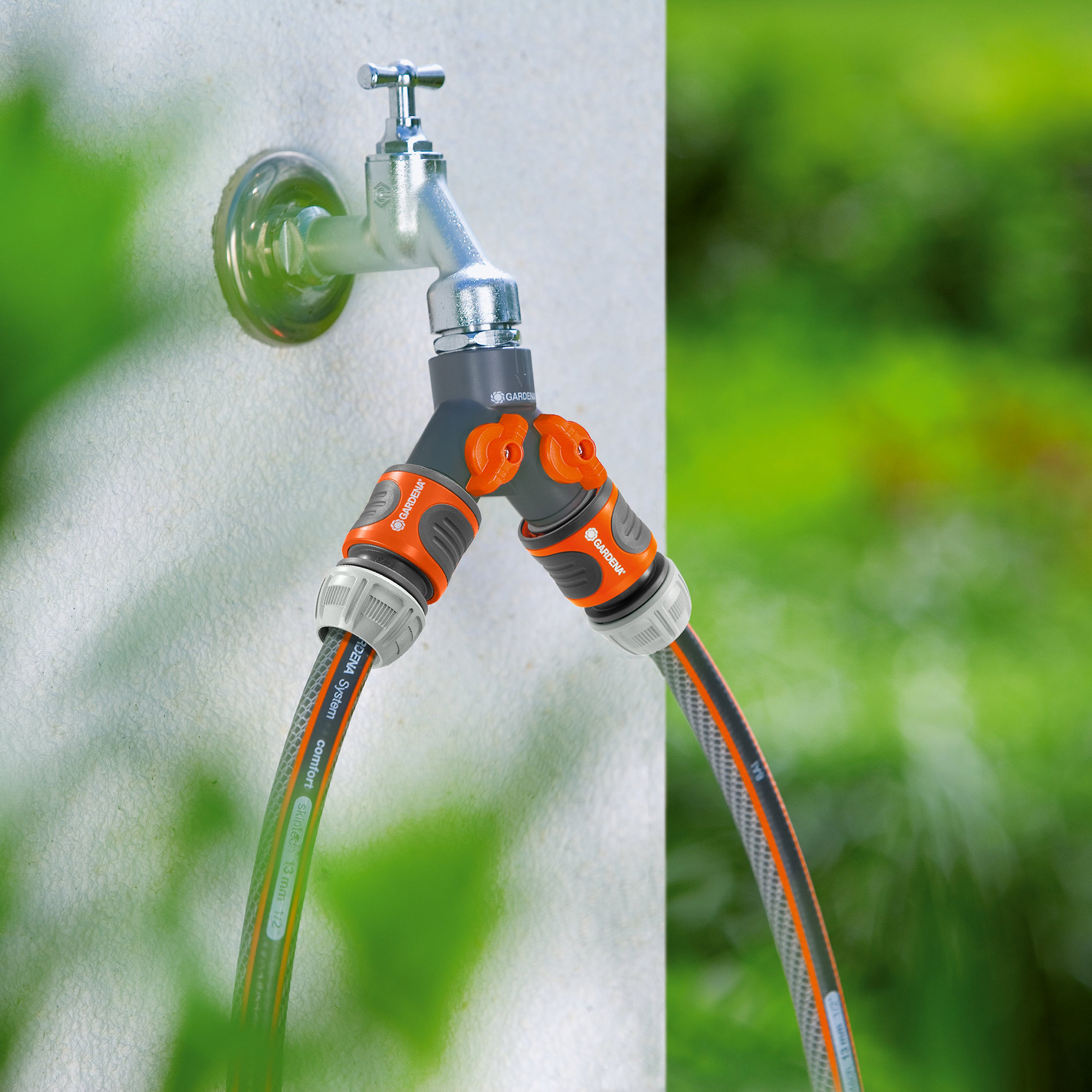 2-vägskran Gardena Inkl. Adapter