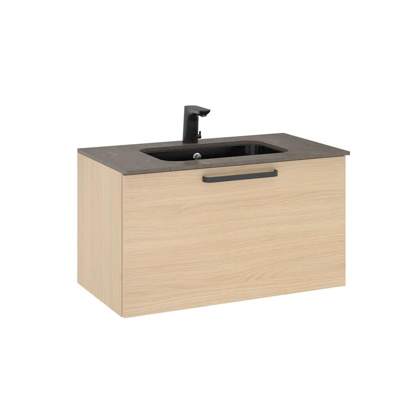 Tvättställsskåp Temal DesignEssentials 2 med 1 Låda