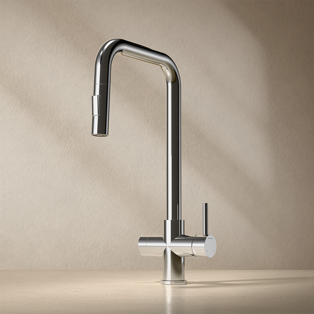 Köksblandare Westerbergs Strix XL med Utdragbar Pip och Diskmaskinsavstängning