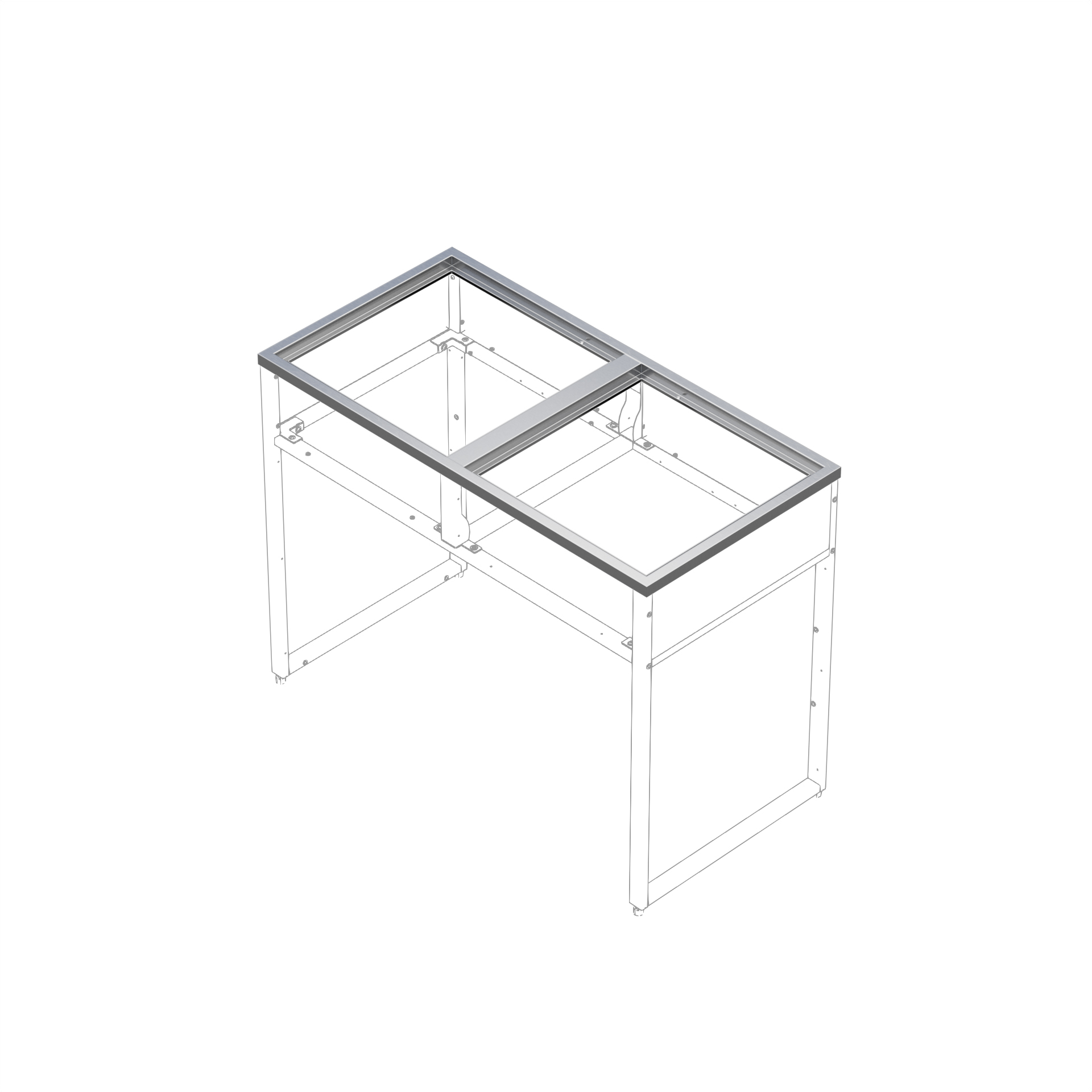 Ram Skotte Kitchen 2H Rostfri Till Utekök