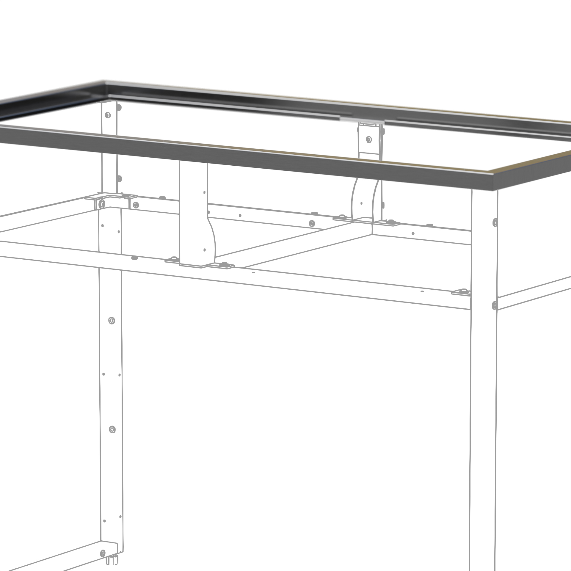 Ram Skotte Kitchen 1H Rostfri Till Utekök