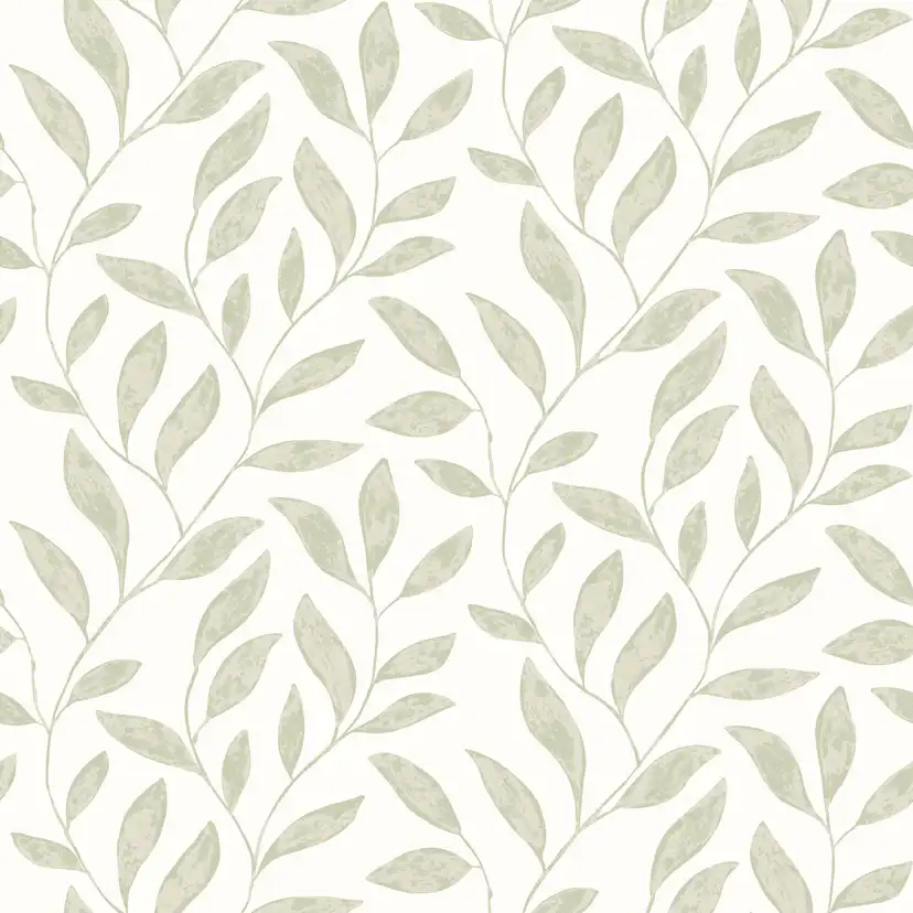 Tapet Fiona Home NW Soft Leaves 201201 Non Woven, Mönstrad Grön