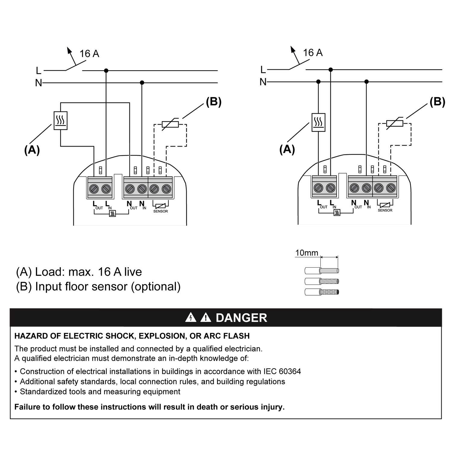 Termostat ELKO One Digital Display Golvvärme Wi-Fi Matter