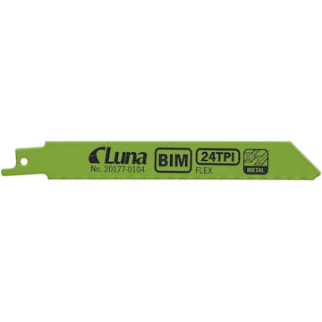 Tigersågblad Luna Tools 24T av Bi-metall med flexibel klinga För Metall