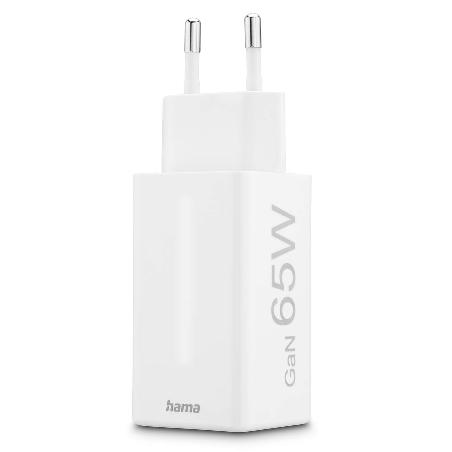 Laddare HAMA 2x USB-C 1x USB-A GaN 65W Vit
