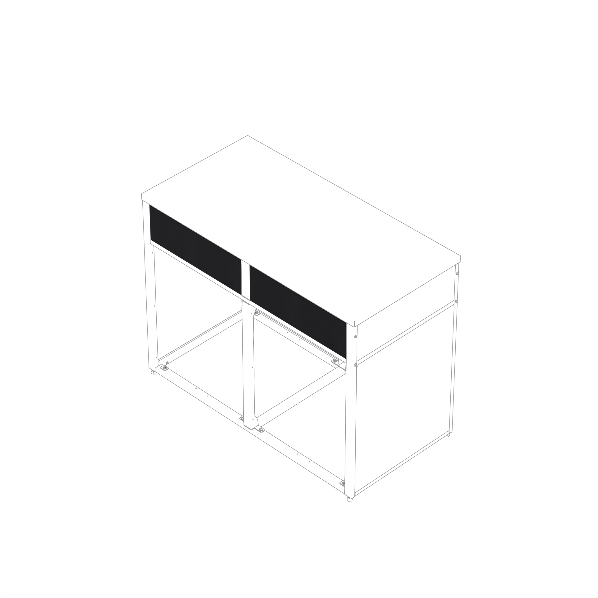 Frontpanel Skotte Kitchen 538 Svart 180 mm Till Utekök