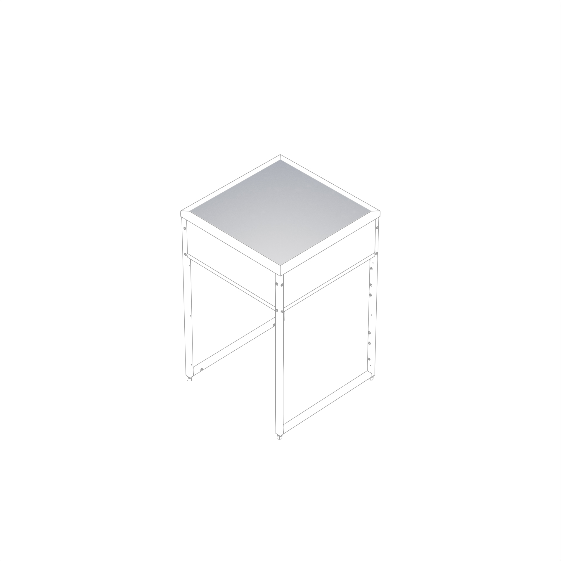 Täckskiva Skotte Kitchen 552 Rostfri För En Enhet Till Utekök